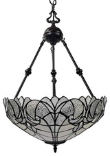 Tiffany Style 2 Light Vintage Pendant Lamp 18" Wide