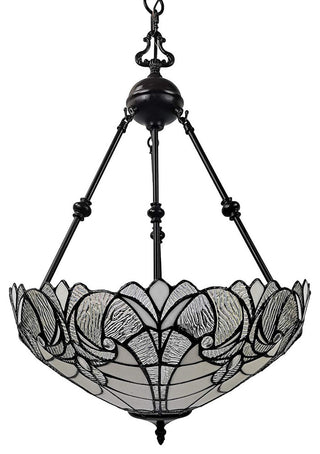 Tiffany Style 2 Light Vintage Pendant Lamp 18" Wide