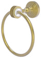 Pacific Grove Towel Ring with Dotted Accents, Satin Brass
