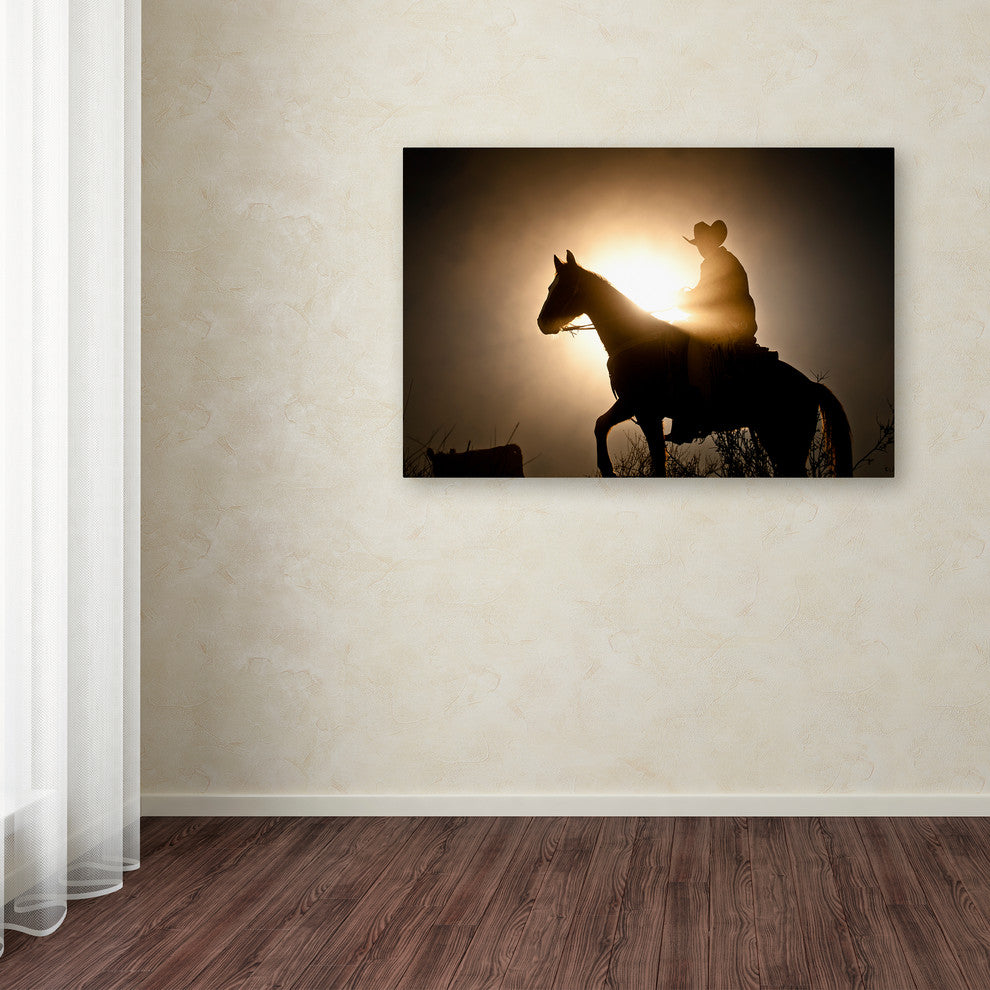 Dan Ballard 'Wild Geese in the West' Canvas Art, 24"x16"