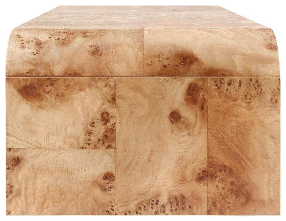 Adriel Burl Wood Coffee Table, Natural Burl