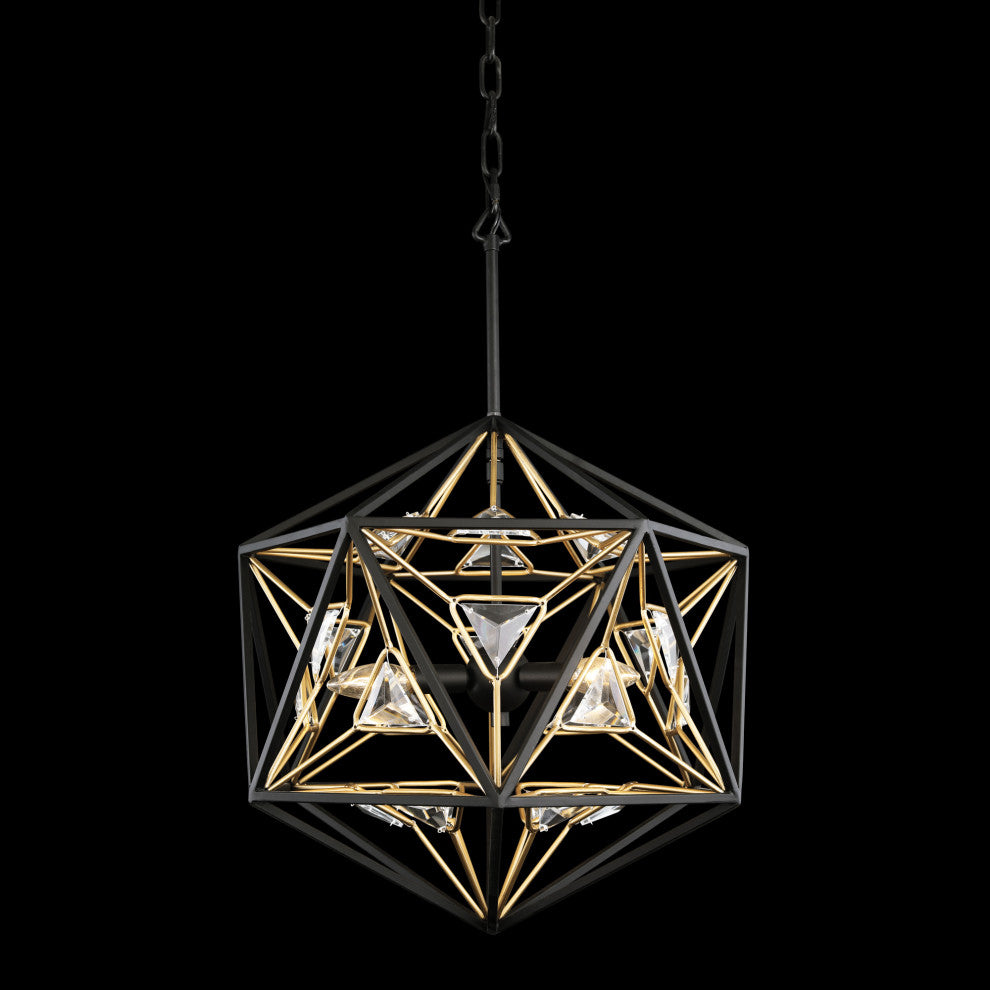 Marcia 3-Lt Orb Pendant - MB/FG