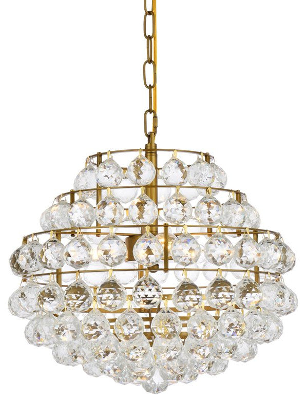 Seren 16" Pendant, Brass