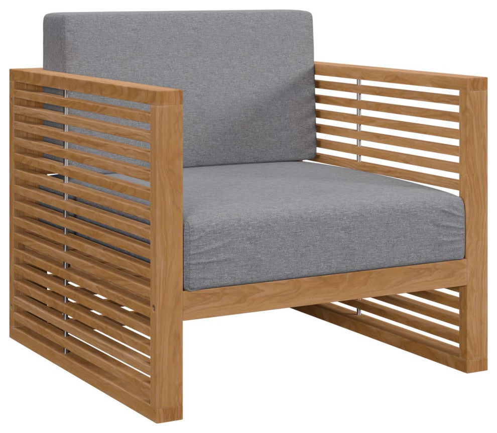 Carlsbad Teak Wood Outdoor Patio Armchair