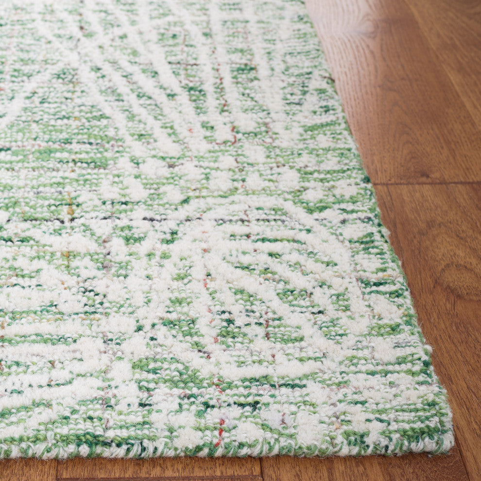 Safavieh Metro Collection MET875Y Rug, Green/Ivory, 8' x 10'