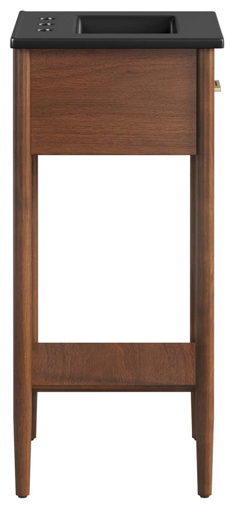 Zaire 18" Bathroom Vanity - Walnut Black
