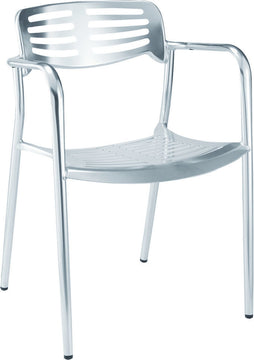 Modern Classics Aluminum Dining Chair, Aluminum