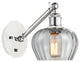Innovations 317-1W-WPC-G92-LED 1-Light Sconce, White and Polished Chrome
