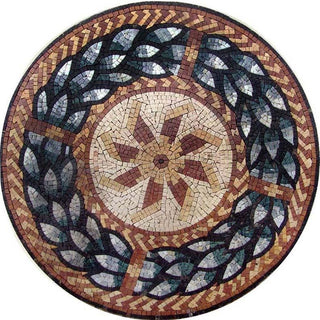 Geometric Mosaic Pattern, Mulini, 24"x24"