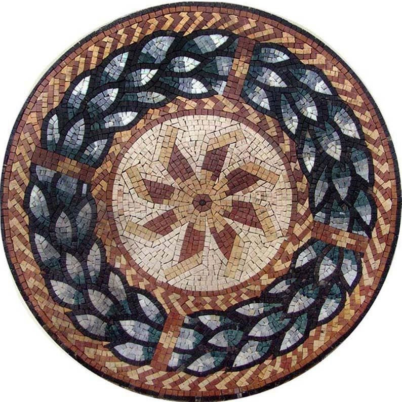 Geometric Mosaic Pattern, Mulini, 24"x24"