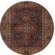 Ahgly Company Indoor Round Traditional Area Rugs, 4' Round