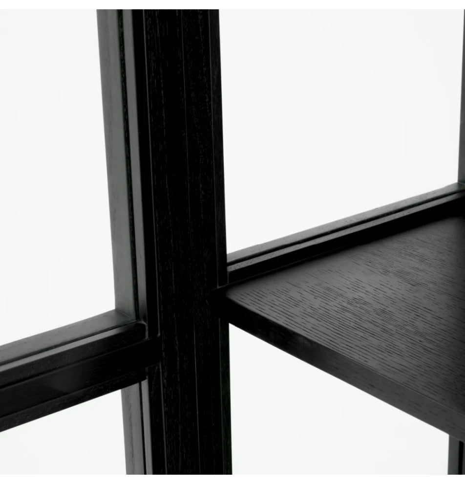 Black Framed Glass Cabinet, Eichholtz San Bernardino