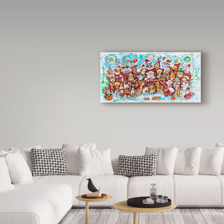 "Christmas Cats" by Bill Bell, Canvas Art