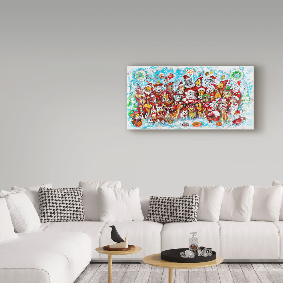"Christmas Cats" by Bill Bell, Canvas Art