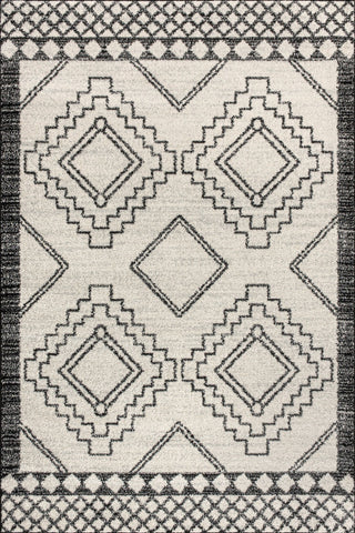 Amir Moroccan Beni Souk Rug, Cream/Black, 10 Ft. X 13 Ft.