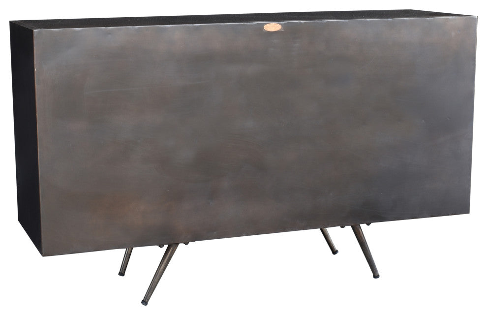 Toltec Mango Wood and Metal Buffet With 3 Drawers and 2 Doors