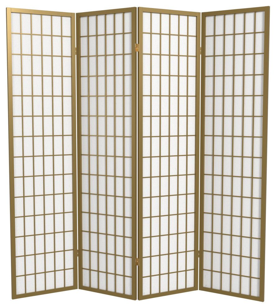 6' Tall Window Pane, Special Edition, Gold, 4 Panels