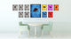 Taurus Horoscope Astrology Blue Print on Canvas with Picture Frame, 13"x17"