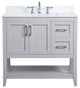 Elegant Decor Aubrey Bathroom Vanity Grey