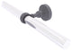 Pacific Grove 2 Arm Guest Towel Holder with Twisted Accents, Matte Gray