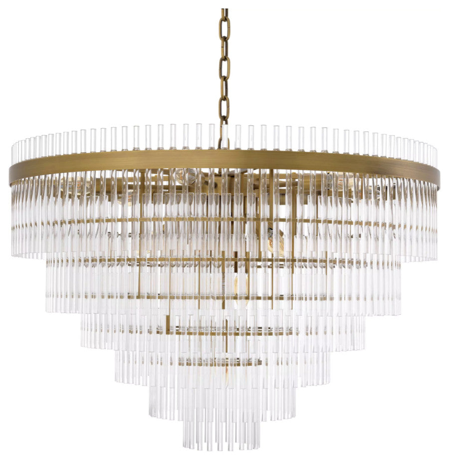 Cascading Glass Rods Chandelier | Eichholtz East