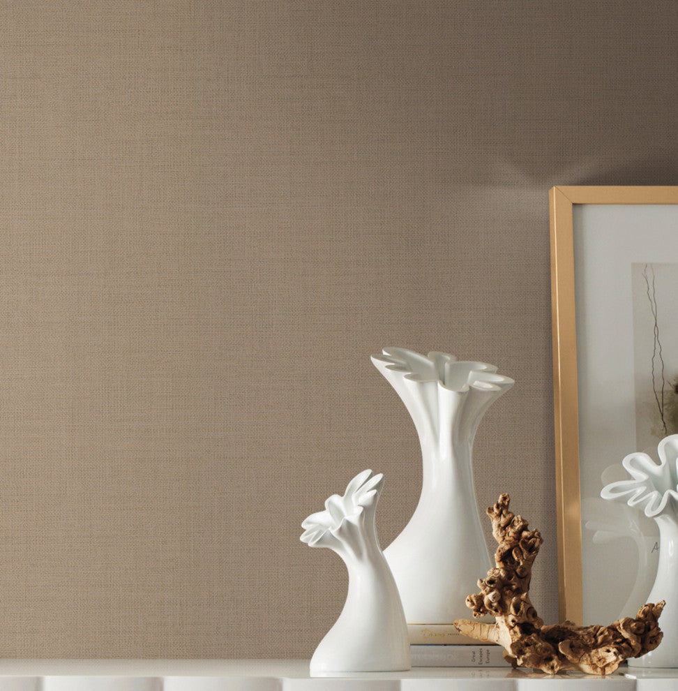 Gesso Weave Wallpaper, Camel