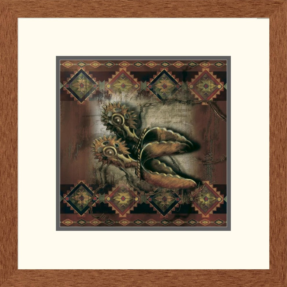 "Western Spur" Framed Digital Print by Alma Lee, 21x21"