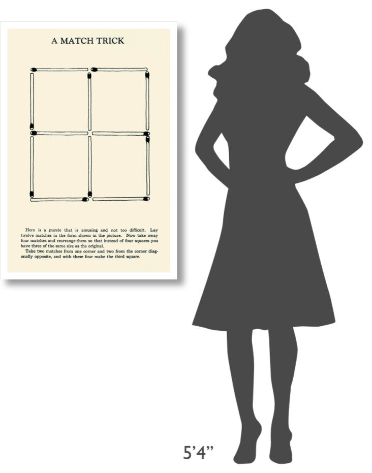 "A Match Trick" Digital Paper Print by Retromagic, 26"x38"