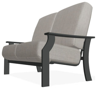St. Catherine Deep Seat Outdoor Loveseat, Cast Silver/Graphite