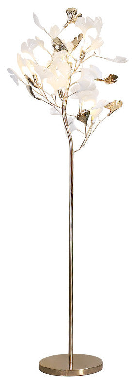 Bremgarten | Creative Ginkgo Leaves Shaped LED Floor Lamp, Marble
