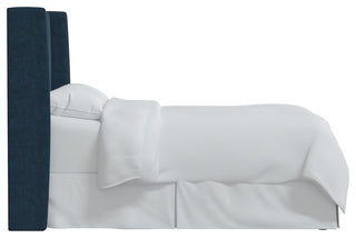 Maxwell Queen Square Wingback Headboard, Zuma Navy