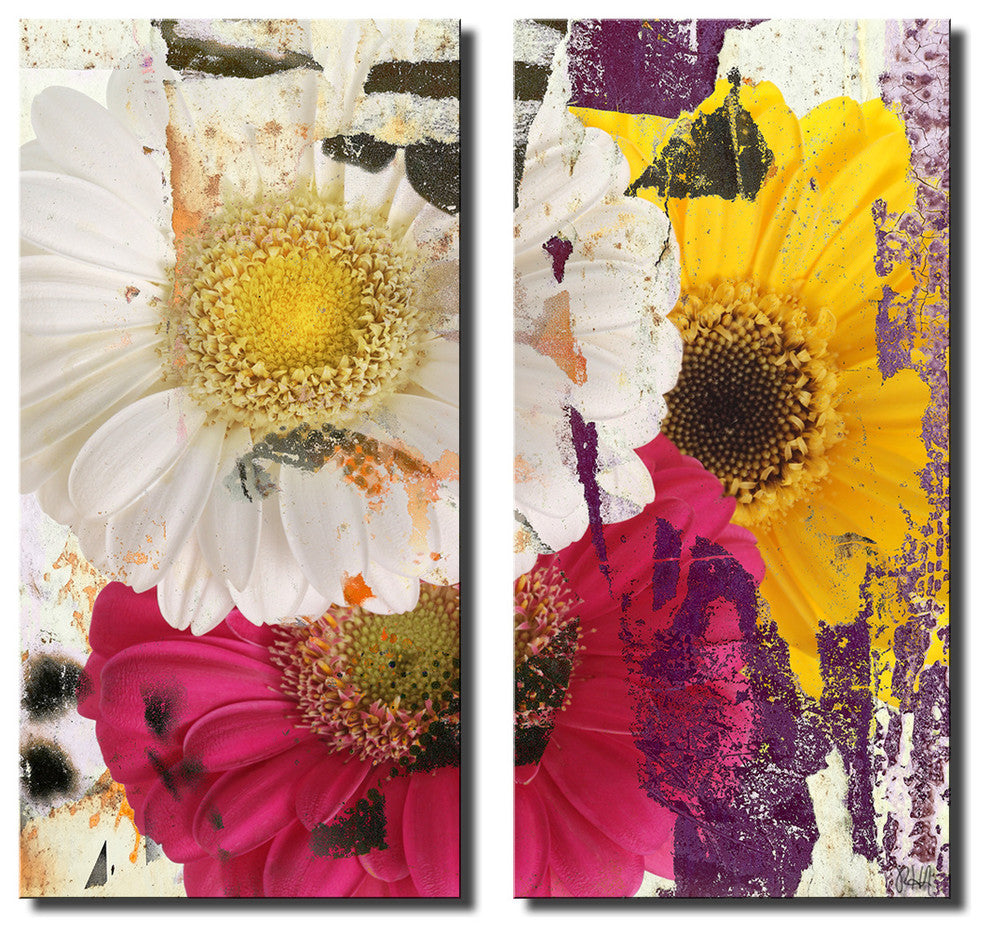 Painted Petals LXXXVI Canvas Art, 2-Piece Set