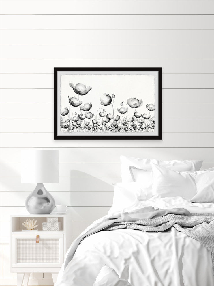 "Poppy Fields" Framed Painting Print, 12x8