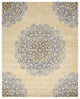Hand-tufted Wool Ivory Transitional Oriental Modern Naiin Rug, 8'9 X 11'9