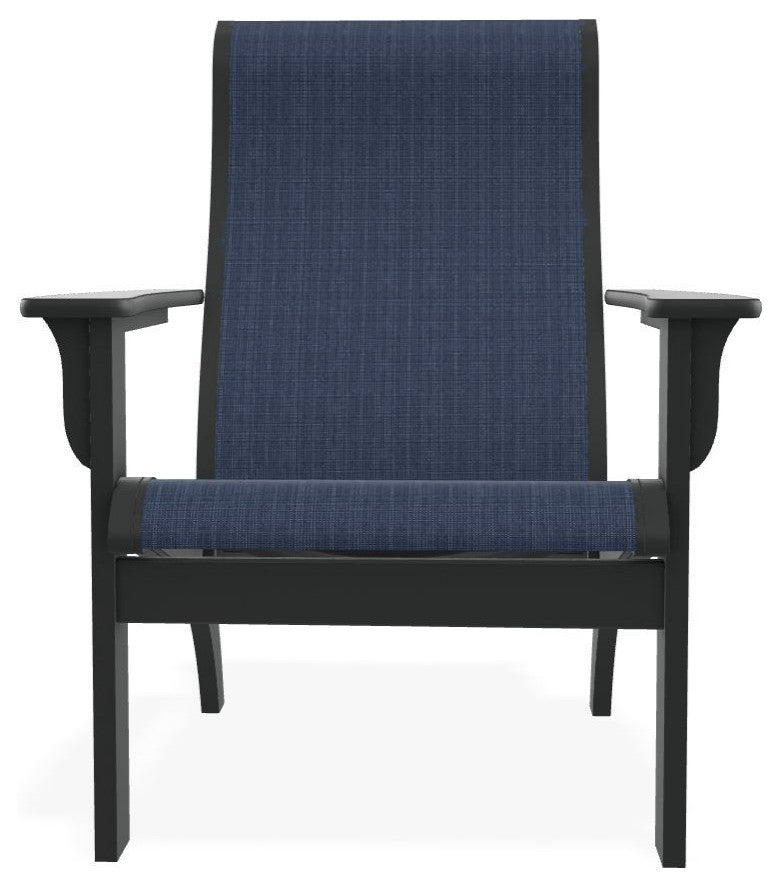 Adirondack Sling Outdoor Adirondack Armchair, Mavi/Graphite