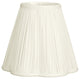 Royal Designs Bottom Scallop Gather Pleat Softback Lamp Shade, White