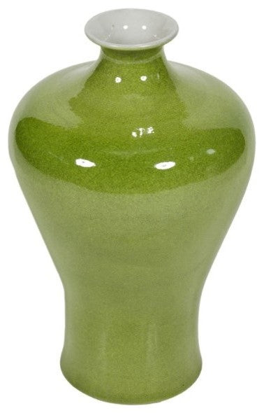 Lime Green Porcelain Prunus Vase Medium