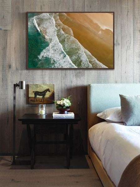 "Rolling Tide" Floater Framed Painting Print on Canvas, 60"x40"