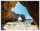 Portugal Coast with Amazing Caves, Landscape Canvas Art, 36x28, 3 Panels