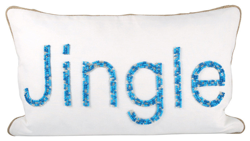Pomeroy Jingle Pillow 20X12" Crema