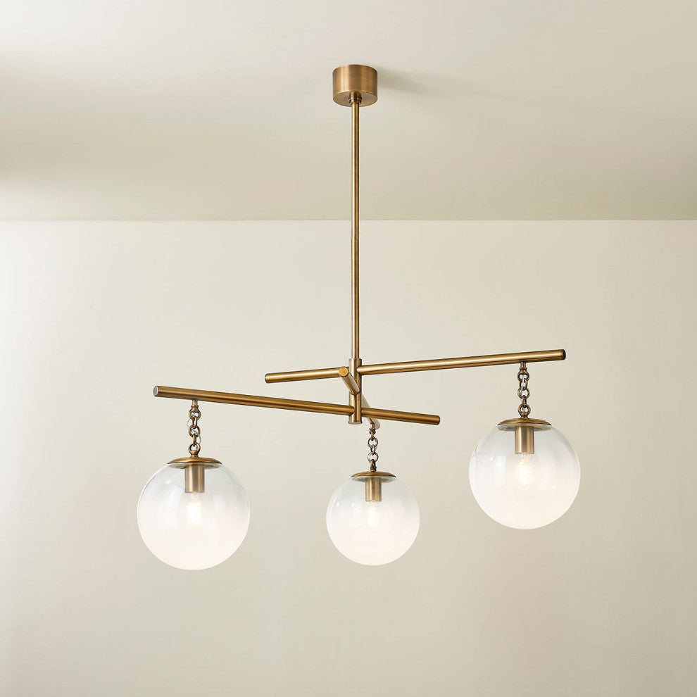 Wade Chandelier, Patina Brass