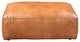 Scandinavian Luxe Ottoman Tan - Brown