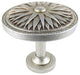 Large Starburst Holdback Medallion, Pewter