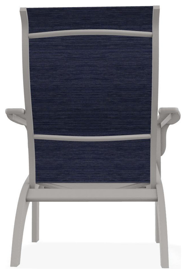 Adirondack Sling Outdoor Adirondack Armchair, Collect Indigo/Warm Gray