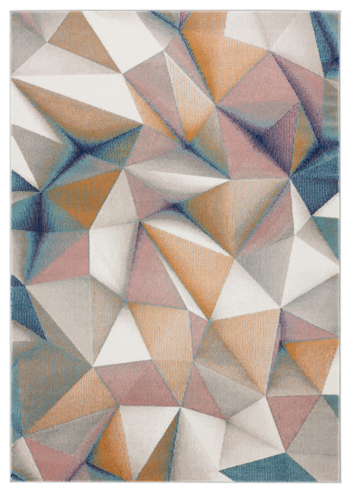 Abani Arto Collection ART150A Contemporary 3D Geometric Area Rug