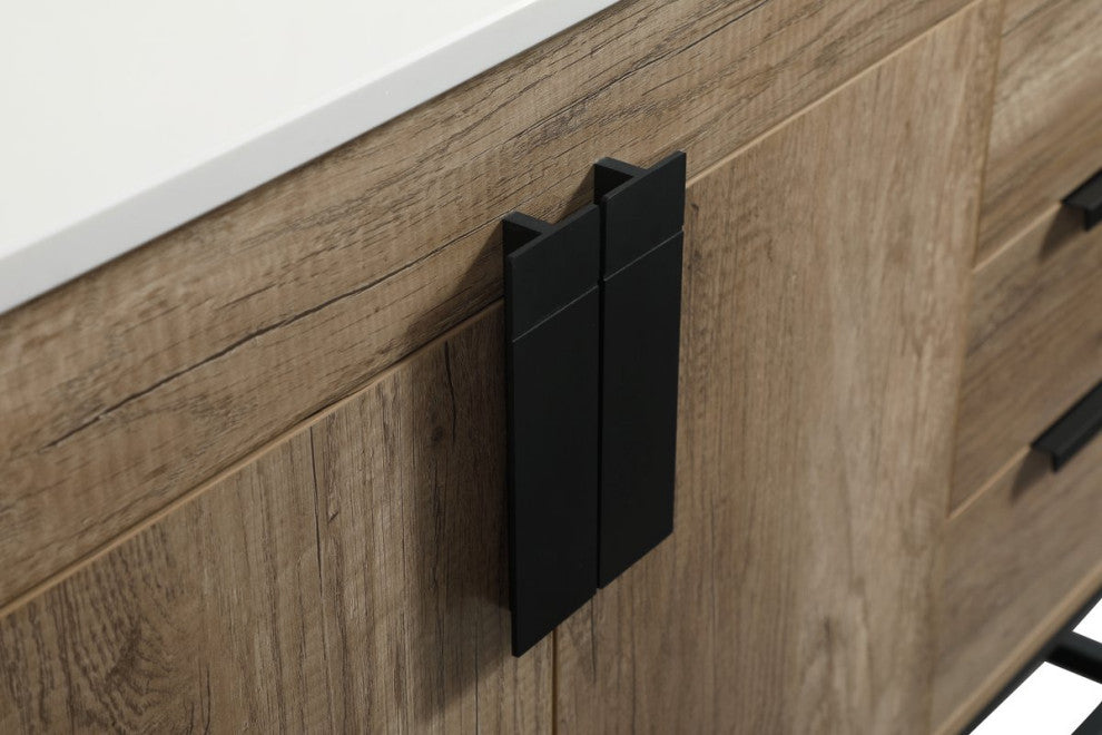 Home Living 22" Modern Natural Oak-Light Bathroom Vanity