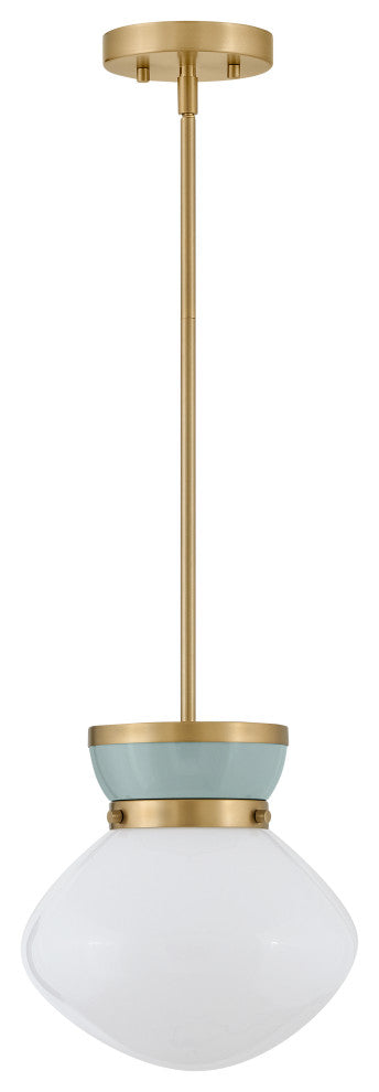 Lark Lucy Pendant Light, Lacquered Brass, 10.0"