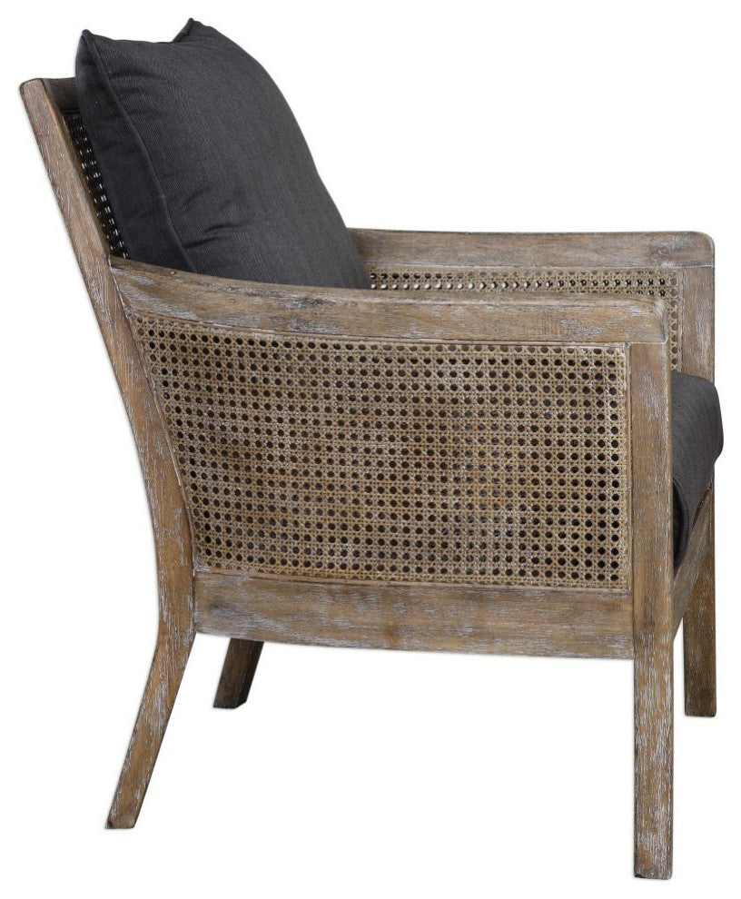 Uttermost Encore 30 x 34" Dark Gray Armchair