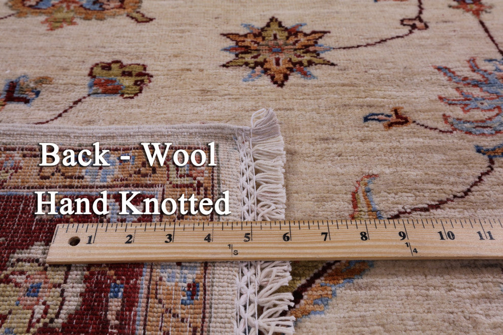 5' 0" X 6' 7" Persian Tabriz Hand Knotted Wool Rug Q11331