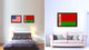 Belarus Country Flag Canvas Print, 27"x39"